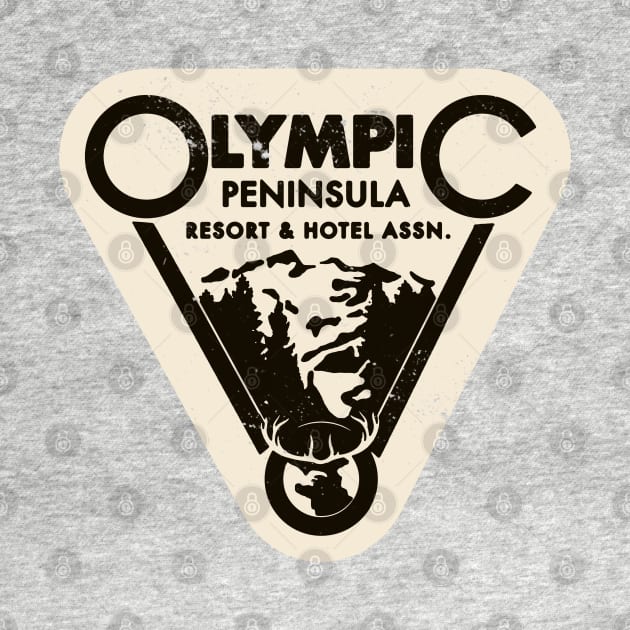 Vintage Olympic Peninsula Resort and Hotel association logo by StudioPM71